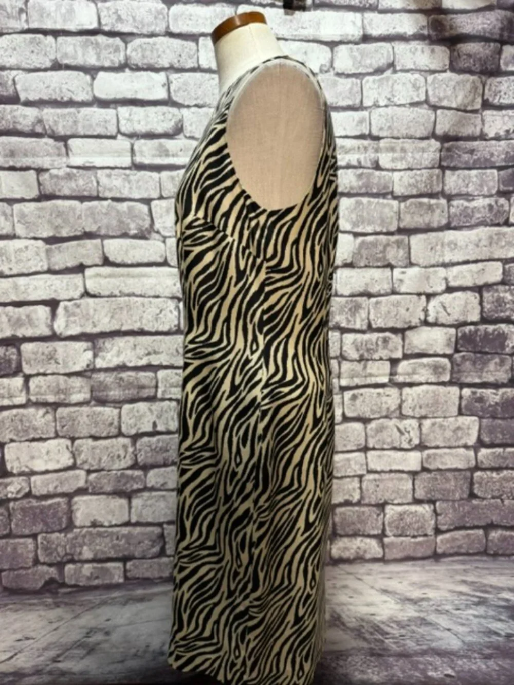 Spenser Jeremy Black & Beige Sleeveless Dress Size 12